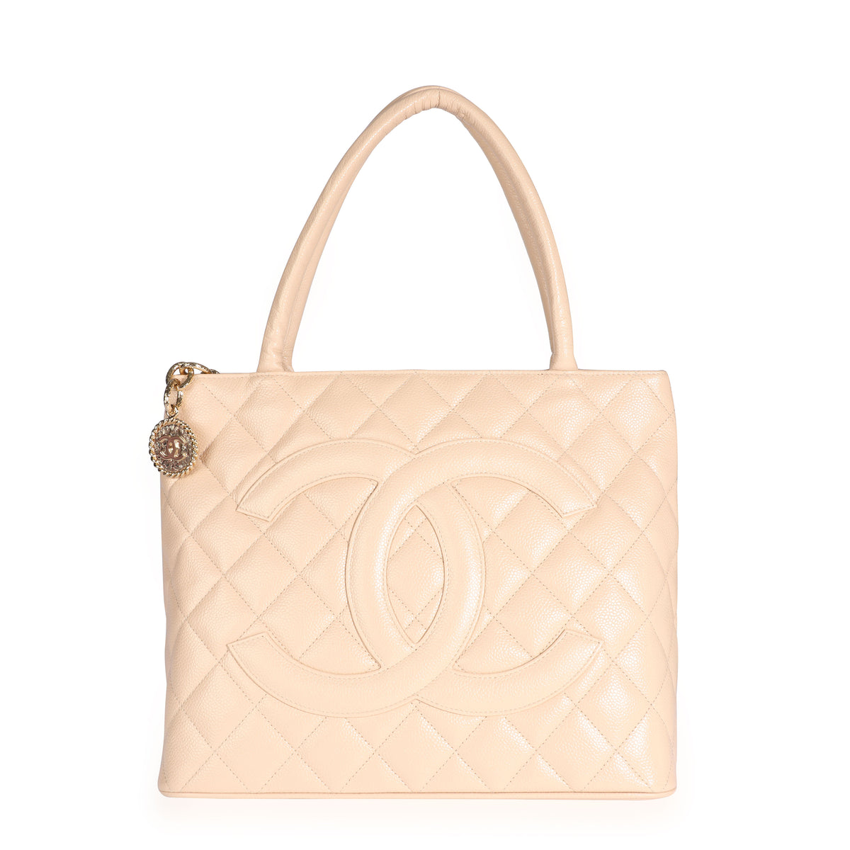 Chanel Beige Quilted Caviar Leather Medallion Tote by WP Diamonds –  myGemma, NZ