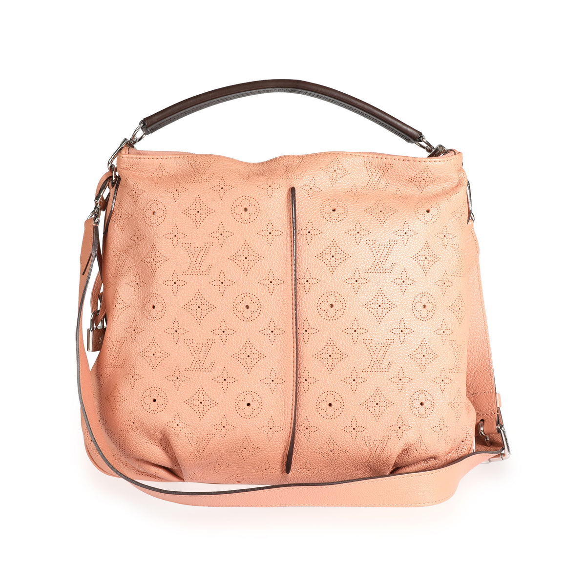 Louis Vuitton Pink Monogram Mahina Leather Selene PM