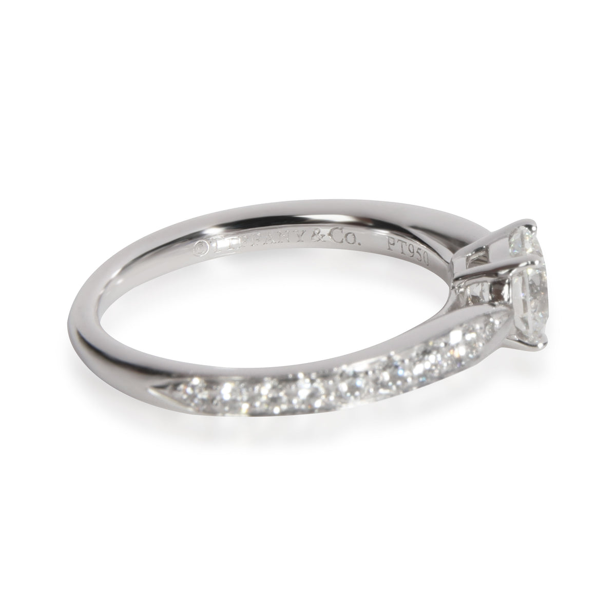 Tiffany & Co. Harmony Diamond Engagement Ring in  Platinum 0.58 CTW