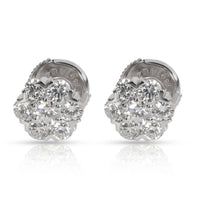 Van Cleef & Arpels Fleurette Diamond Earring in 18K White Gold 1.00 CTW