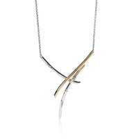 John Hardy Bamboo Fashion Necklace in 18K Yellow Gold/Sterling Silver