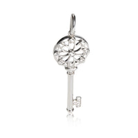 Tiffany & Co. Keys Diamond Charm in 18K White Gold 0.05 CTW