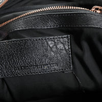 Alexander Wang Black Pebbled Leather Rose Gold-Studded Dumbo Backpack