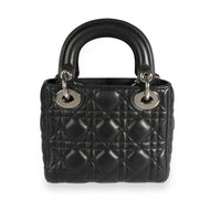 Dior Black Cannage Lambskin Mini Lady Dior Bag