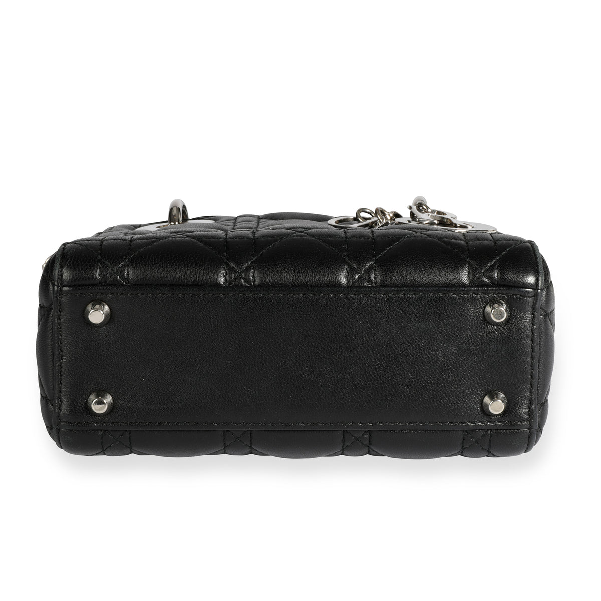 Dior Mini Lady Dior Bag Black Patent Cannage Calfskin - Women
