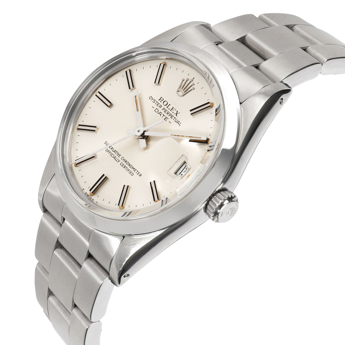 Rolex Date 15000 Men's Watch in  Stainless Steel
