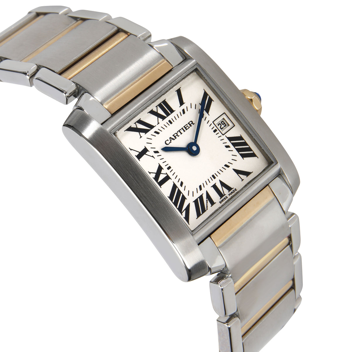Cartier Tank Francaise W51012Q4 Unisex Watch in 18kt Stainless Steel/Yellow Gold