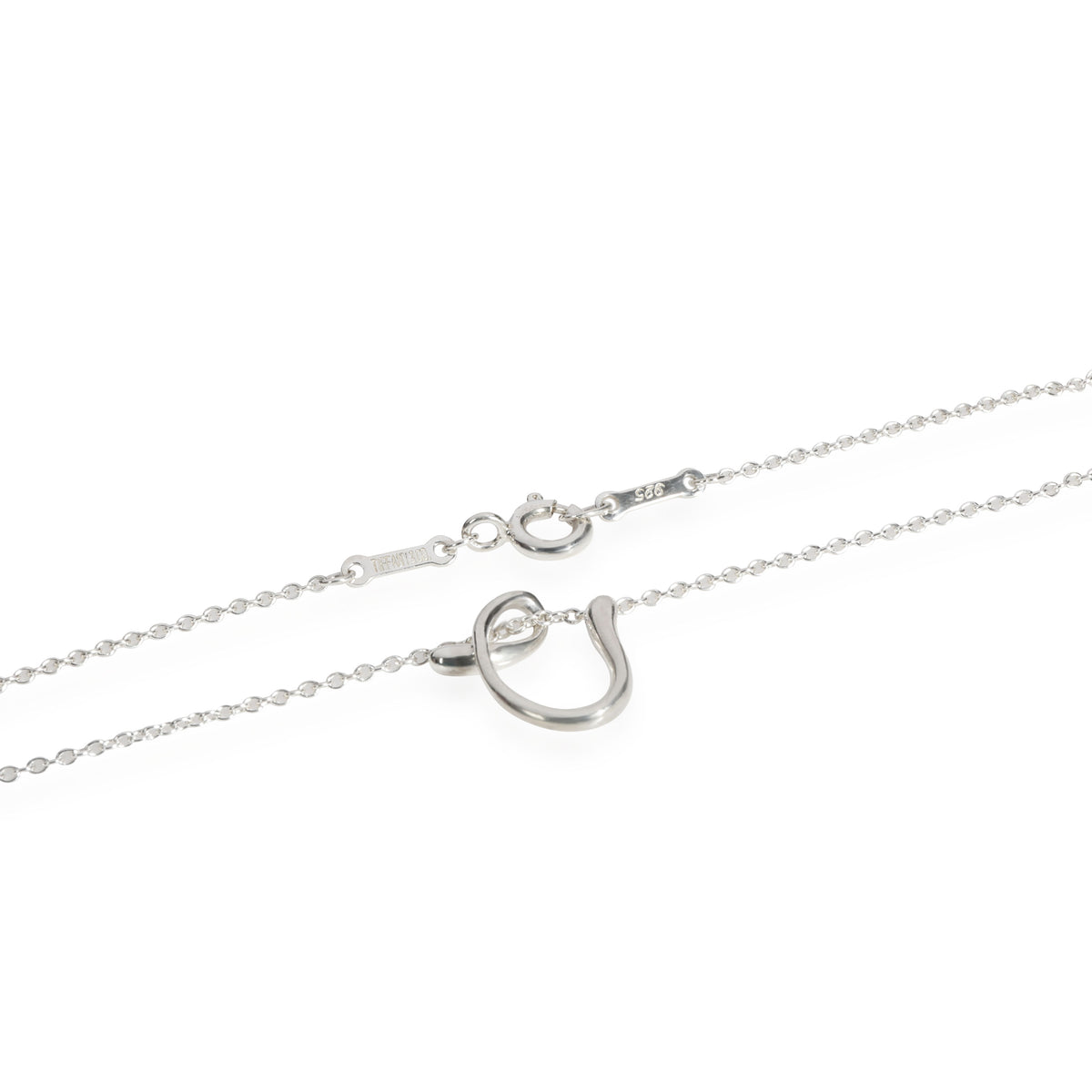 Tiffany & Co. Elsa Peretti Letter V Pendant in  Sterling Silver