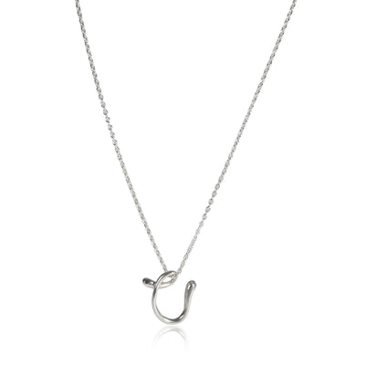 Tiffany & Co. Elsa Peretti Letter V Pendant in  Sterling Silver