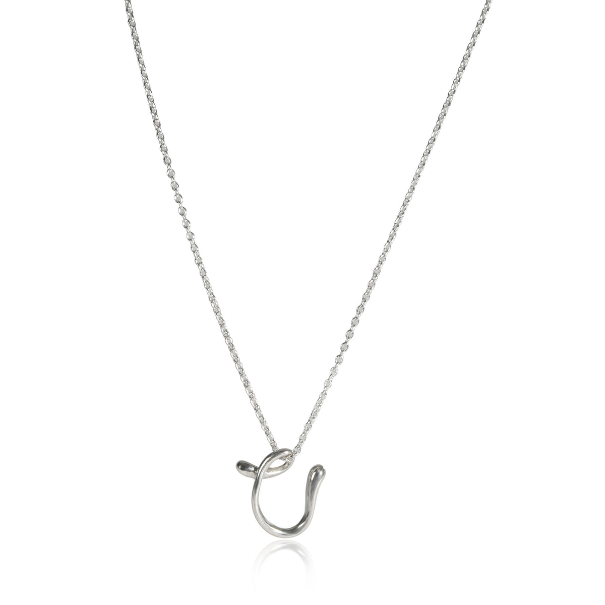 Tiffany & Co. Elsa Peretti Letter V Pendant in  Sterling Silver