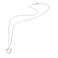 Tiffany & Co. Elsa Peretti Letter V Pendant in  Sterling Silver