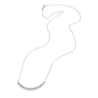 Baguette Smile Diamond Necklace in 10K White Gold F-G SI2-I1 0.75 CTW
