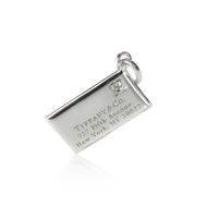 Tiffany & Co. Diamond Envelope Charm in Sterling Silver 0.01 CTW