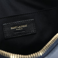 Saint Laurent Navy Matelassé Calfskin Lou Camera Bag