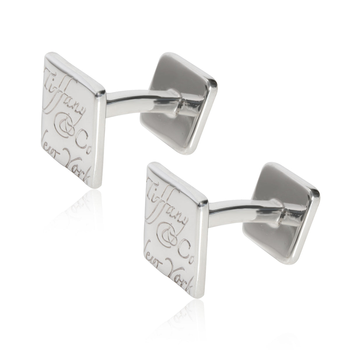 Tiffany & Co. Notes Cufflinks in  Sterling Silver
