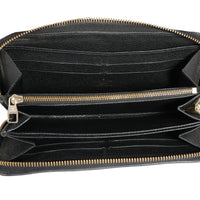 Louis Vuitton Black Monogram Empreinte Leather Zippy Wallet