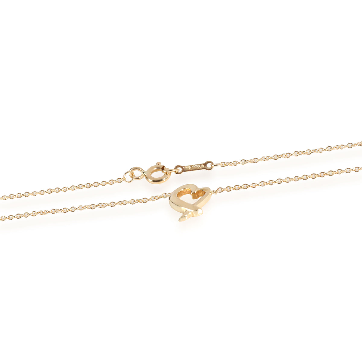 Tiffany & Co. Paloma Picasso Heart Necklace in 18K Yellow Gold