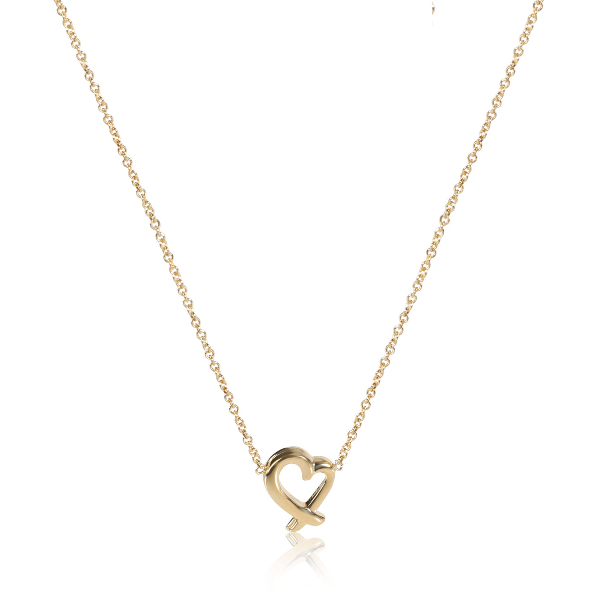 Tiffany & Co. Paloma Picasso Heart Necklace in 18K Yellow Gold