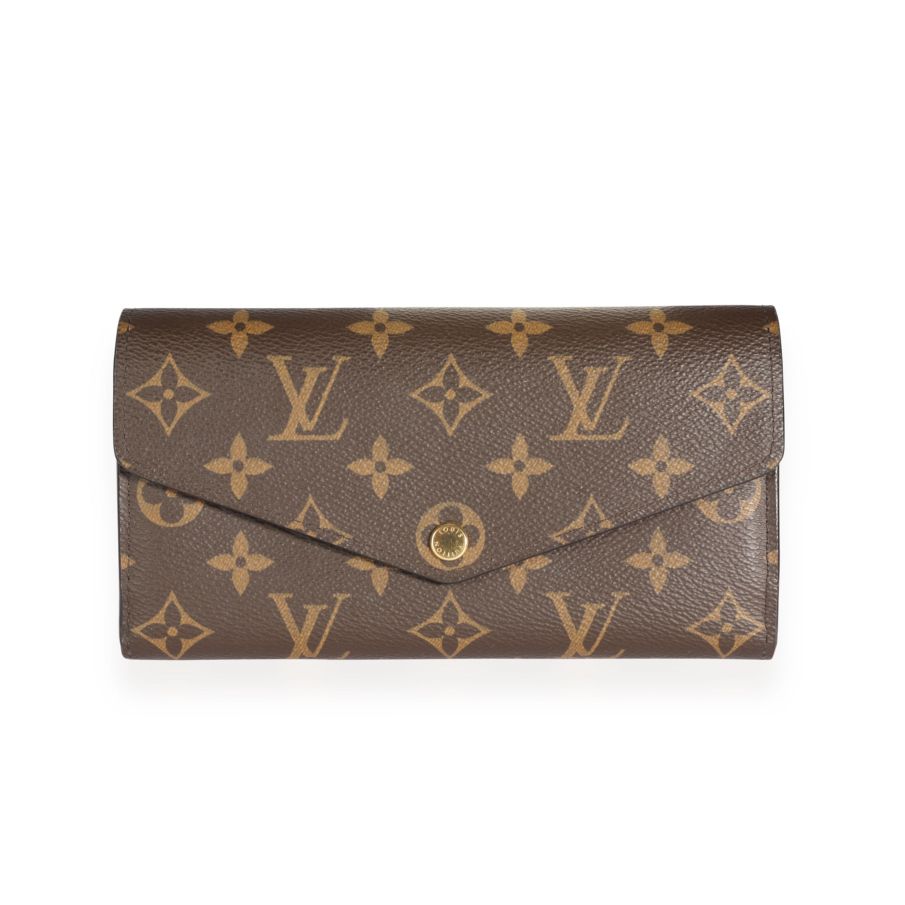 Louis Vuitton Sarah Wallet Monogram Coquelicot Lining in Coated Canvas with  Gold-tone - US