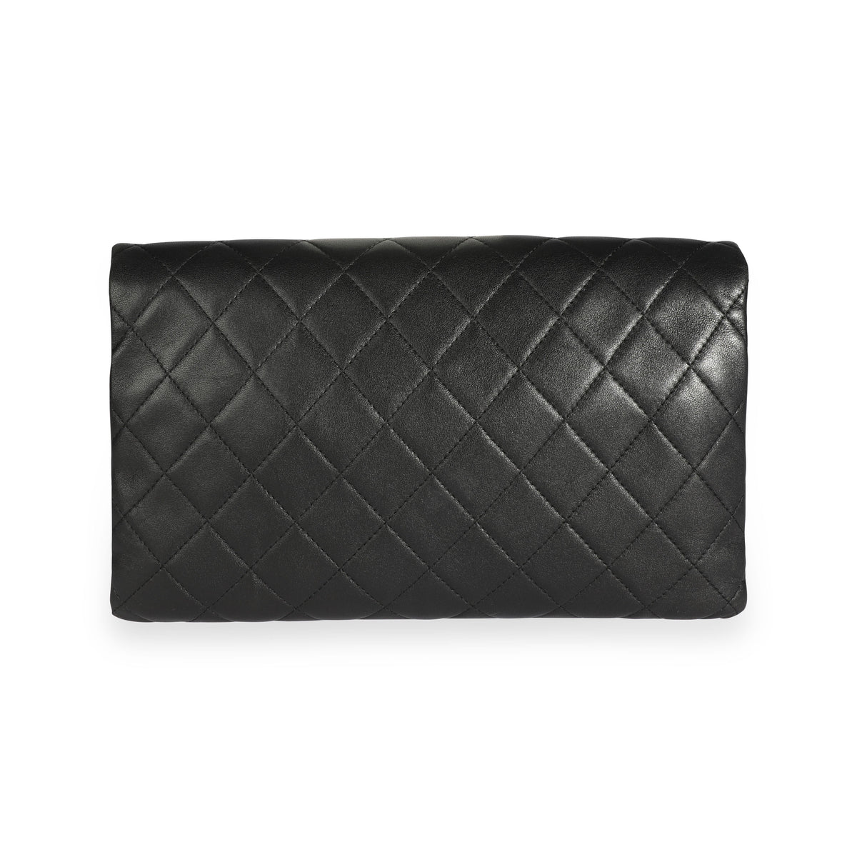 Chanel Black Quilted Lambskin Beauty Clutch