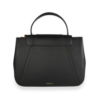 Versace Black Leather Virtus Top Handle Bag