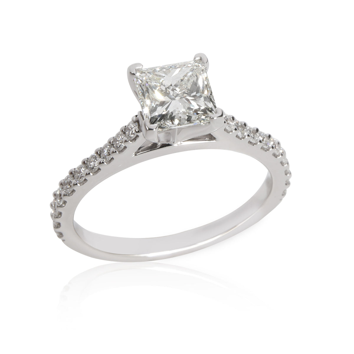 James Allen Diamond Engagement Ring in 14K White Gold GIA I VVS1 1.65 CTW