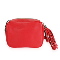 Gucci Red Pebbled Leather Soho Disco Bag