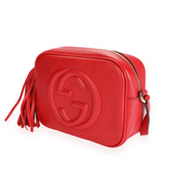 Gucci Red Pebbled Leather Soho Disco Bag