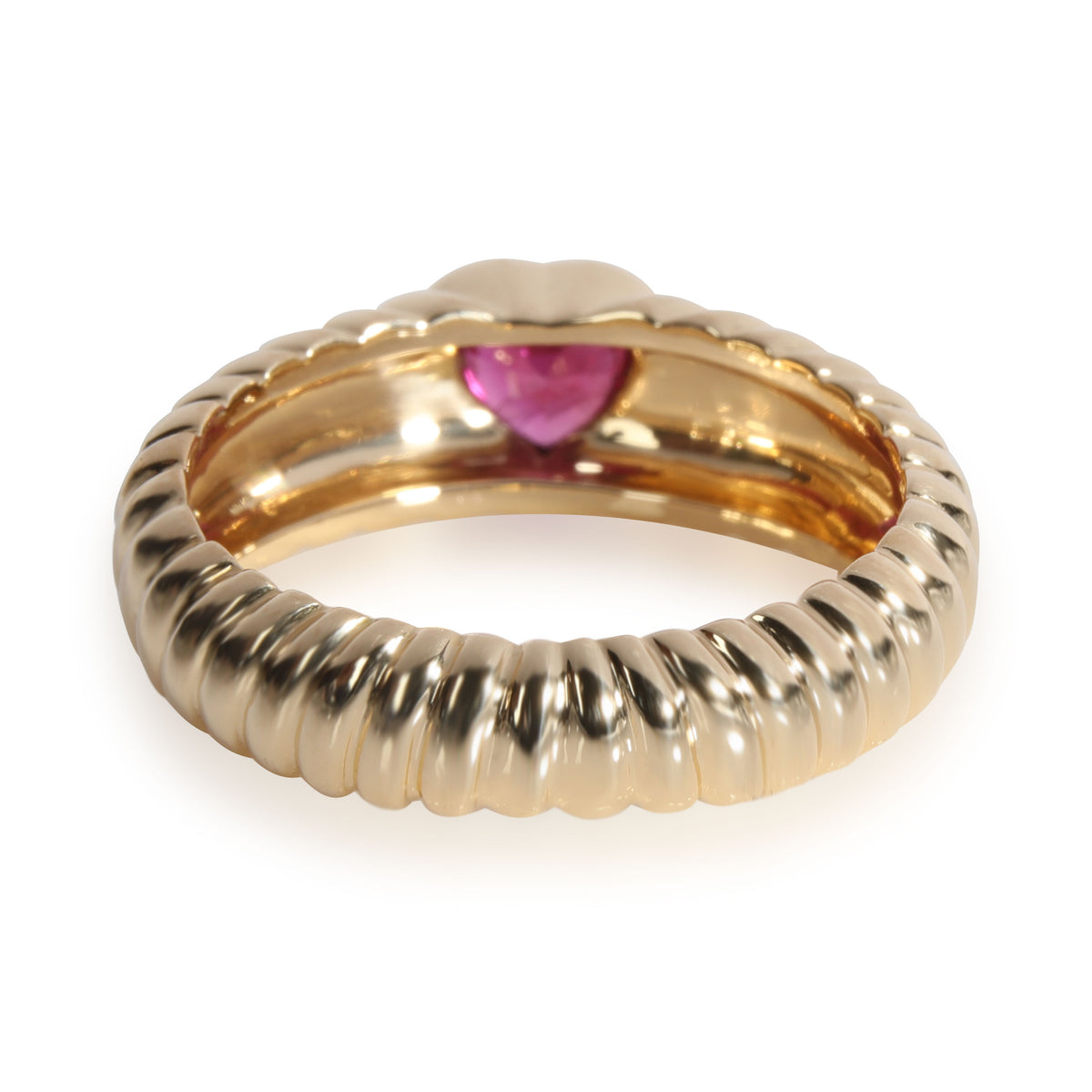 Tiffany & Co. Vintage Ruby Heart Ring in 18K Yellow Gold