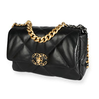 Chanel Black Quilted Lambskin Chanel 19 Medium Flap Bag