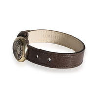 Bulgari Monete Brown Leather Bracelet