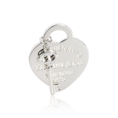Return to Tiffany Heart Charm with Mini Key in Sterling Silver