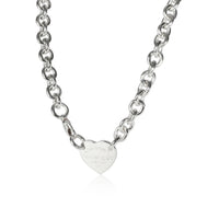 Tiffany & Co. Return to Tiffany Heart Choker Necklace in Sterling Silver