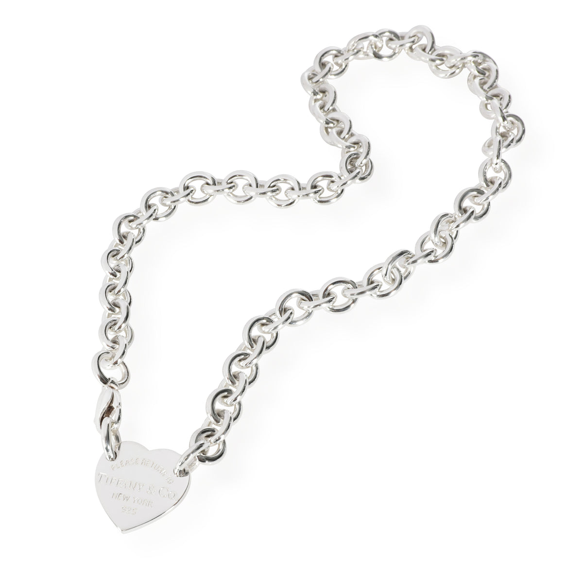Tiffany & Co. Return to Tiffany Heart Choker Necklace in Sterling Silver