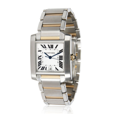 Cartier Tank Francaise W51005Q4 Unisex Watch in 18kt Stainless Steel/Yellow Gold