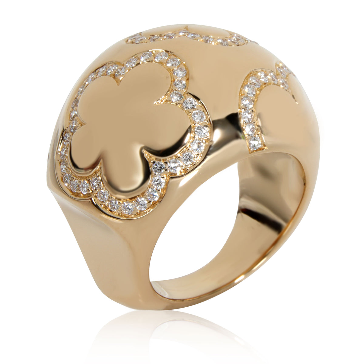Chanel Ring Flower Dome Ring in 18K Yellow Gold