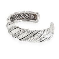 David Yurman Diamond Cuff in  Sterling Silver 1.12 CTW