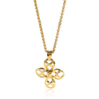 Vintage Chanel 96P Lattice Cross Necklace