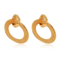 Chanel Vintage Doorknocker Earring in  Base Metal