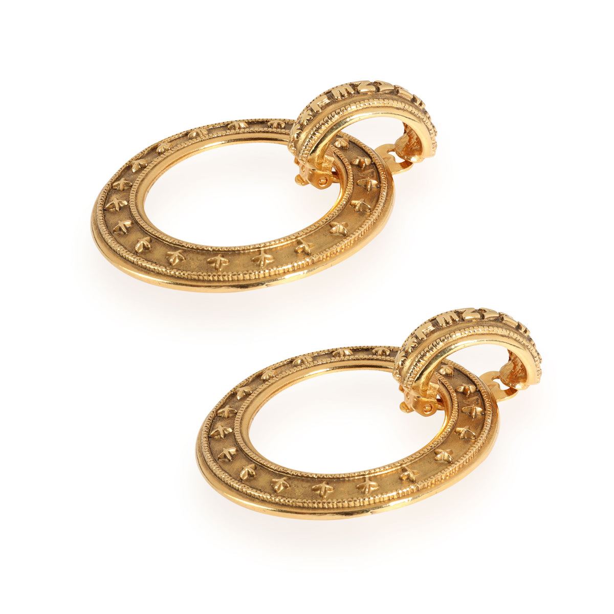 Chanel Vintage Doorknocker Earring in  Base Metal