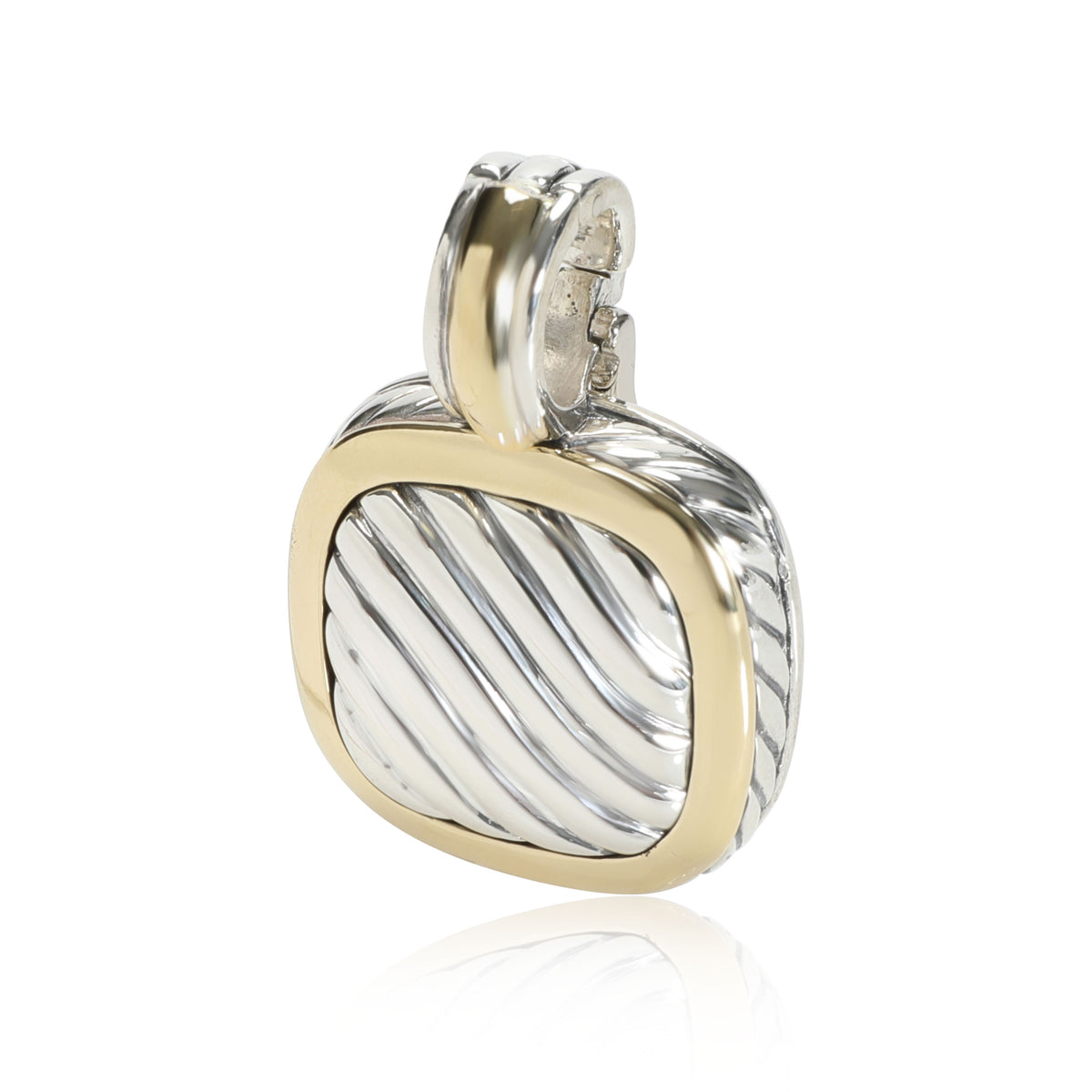 David Yurman Cable Pendant in 18K Yellow Gold/Sterling Silver