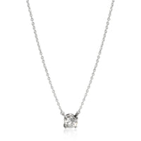Tiffany & Co. Diamond Solitaire Pendant in  Platinum G IF 0.61 CTW