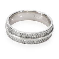 Tiffany & Co. T Pave Diamond Band in 18K White Gold 0.57 CTW