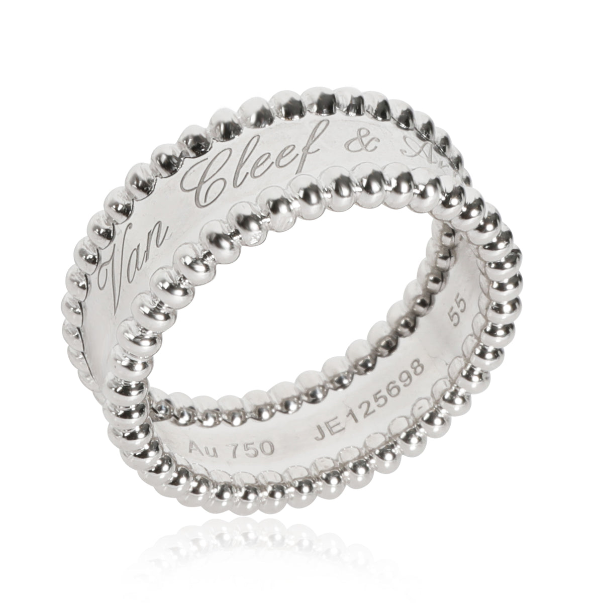 Van Cleef & Arpels Perlee Band in 18K White Gold