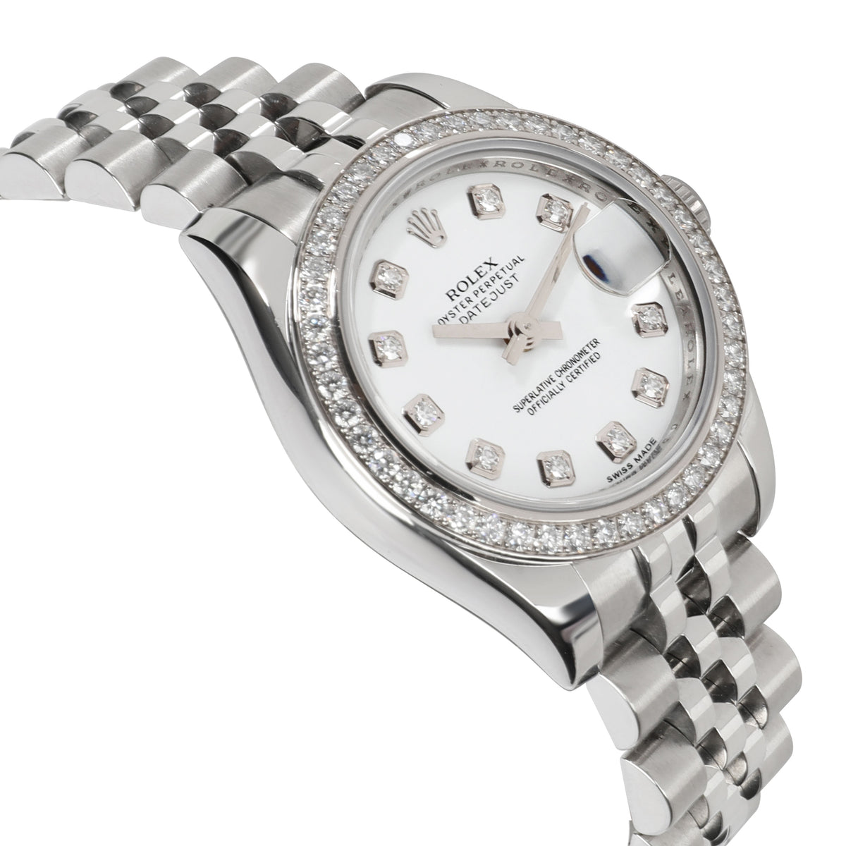 Rolex Datejust 179384 Womens Watch in 18kt Stainless Steel/White Gold