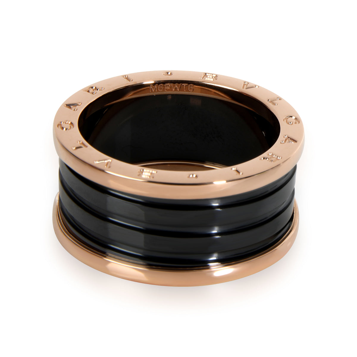 Bulgari B.Zero 1 Black Ceramic Band in 18K Rose Gold