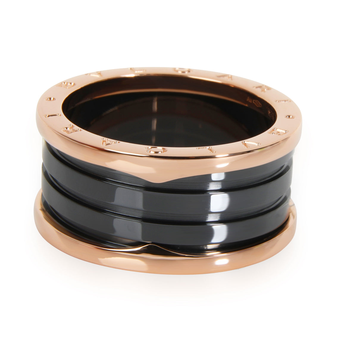 Bulgari B.Zero 1 Black Ceramic Band in 18K Rose Gold