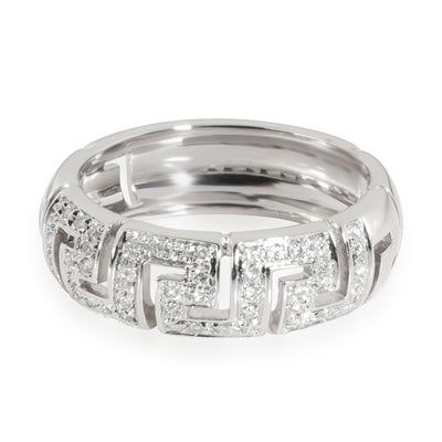 Versace Diamond Band in 18K White Gold 0.34 CTW