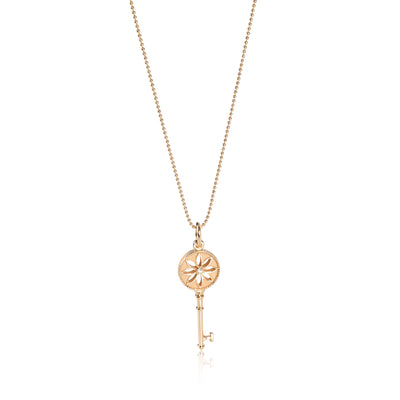 Tiffany & Co. Keys Diamond Pendant in 18K Rose Gold 0.02 CTW