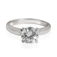 Ritani Diamond Engagement Ring in 14K White Gold/Platinum GIA E VVS2 1.43 CTW